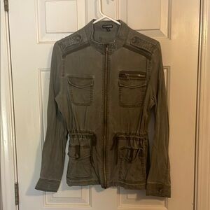 Express Green Military Field Jacket